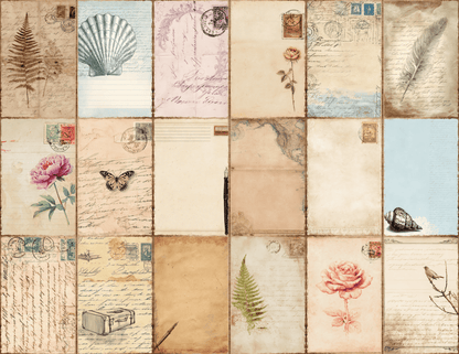 Retro Postcards Journal Pages All Bundles Journal Pages new bundles all - WondersArtist