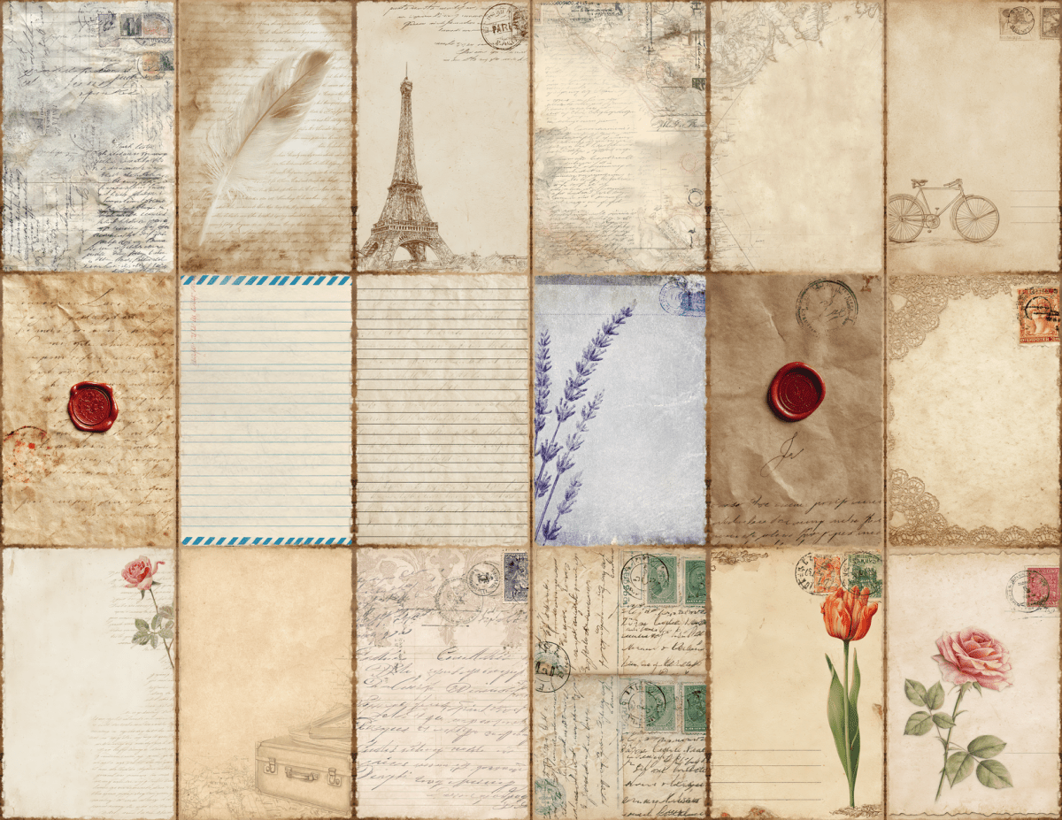 Retro Postcards Journal Pages All Bundles Journal Pages new bundles all - WondersArtist