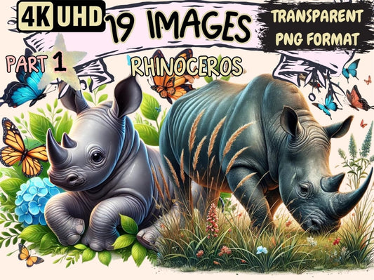 Rhinoceros Clipart Cartoon Rhino Art - Wonders Artist