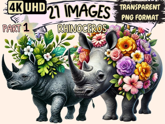 Rhinoceros Clipart Cartoon Rhino - Wonders Artist