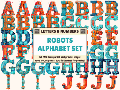 Robot Alphabet & Numbers