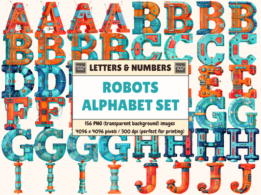 Robot Alphabet & Numbers