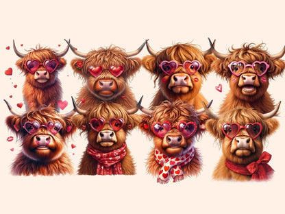 Romantic Cows Clipart cow couple art - Wonders Artist