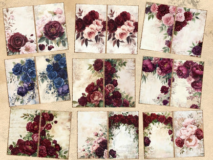 Romantic Florals Journal Pages (P2) Floral Ephemera - Wonders Artist