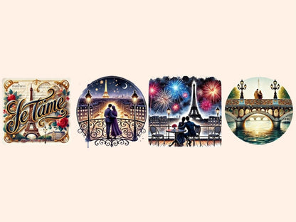 Romantic Paris (P2) Clipart City of Love Clip - Wonders Artist