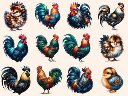 Roosters Clipart chicken clipart - Wonders Artist