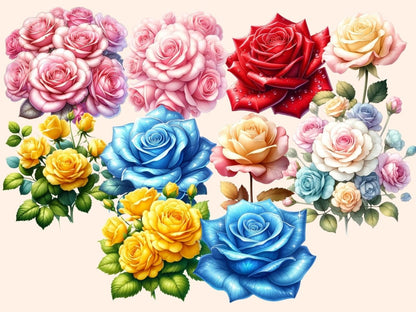 Roses Clipart rose bouquet clipart - Wonders Artist