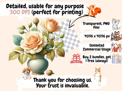 Roses in Vase Clipart Cute rose art - Wonders Artist