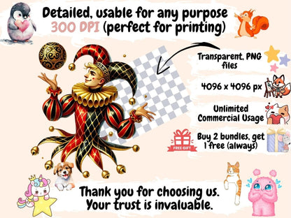 Royal Jesters Clipart Court Jester Art - Wonders Artist