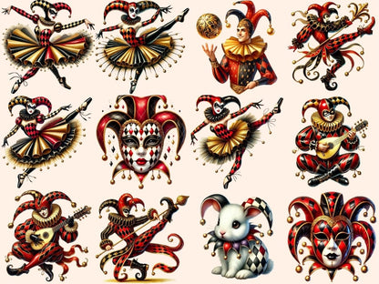 Royal Jesters (P2) Clipart Court Jester Art - Wonders Artist