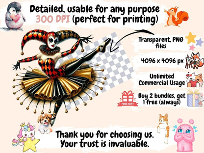 Royal Jesters (P2) Clipart Court Jester Art - Wonders Artist