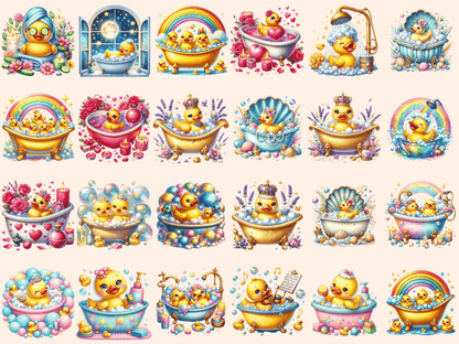 Rubber Ducks Clipart autopost bath toy clipart cartoon ducks - WondersArtist
