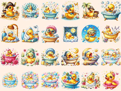 Rubber Ducks Clipart autopost bath toy clipart cartoon ducks - WondersArtist