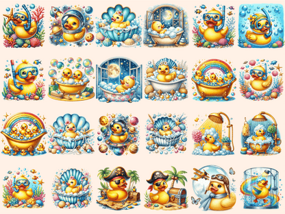 Rubber Ducks Clipart autopost bath toy clipart cartoon ducks - WondersArtist