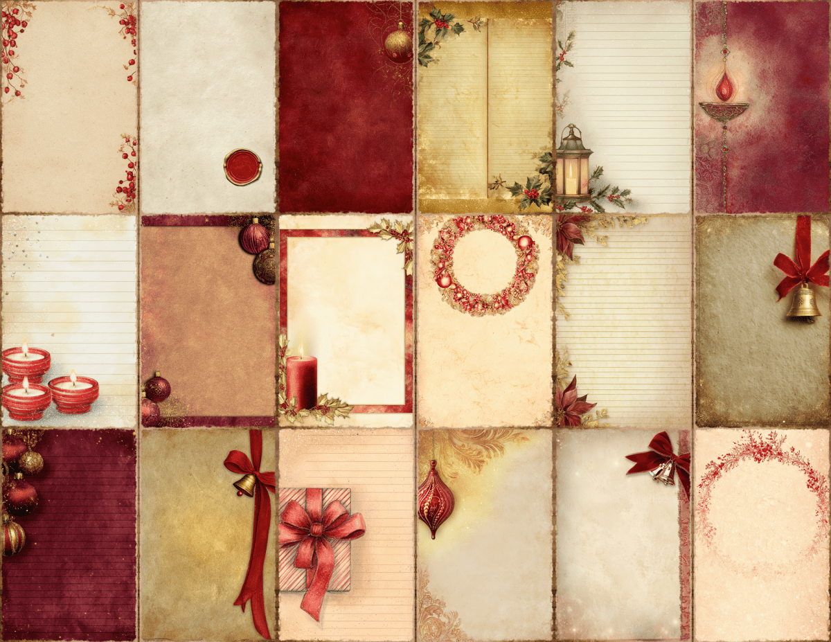 Ruby Christmas Journal Pages All Bundles Journal Pages new bundles all - WondersArtist