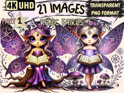 Runic Fairies Clipart enchanted fairy png - Wonders Artist