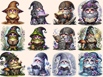 Runic Gnomes Clipart gnome artwork - Wonders Artist