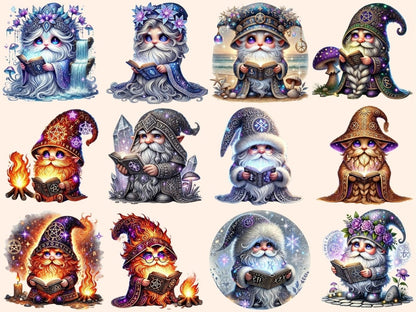 Runic Gnomes Clipart gnome artwork - Wonders Artist