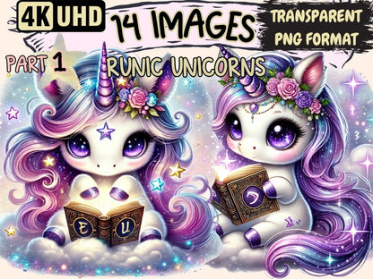 Runic Unicorns Clipart magical unicorn png - Wonders Artist