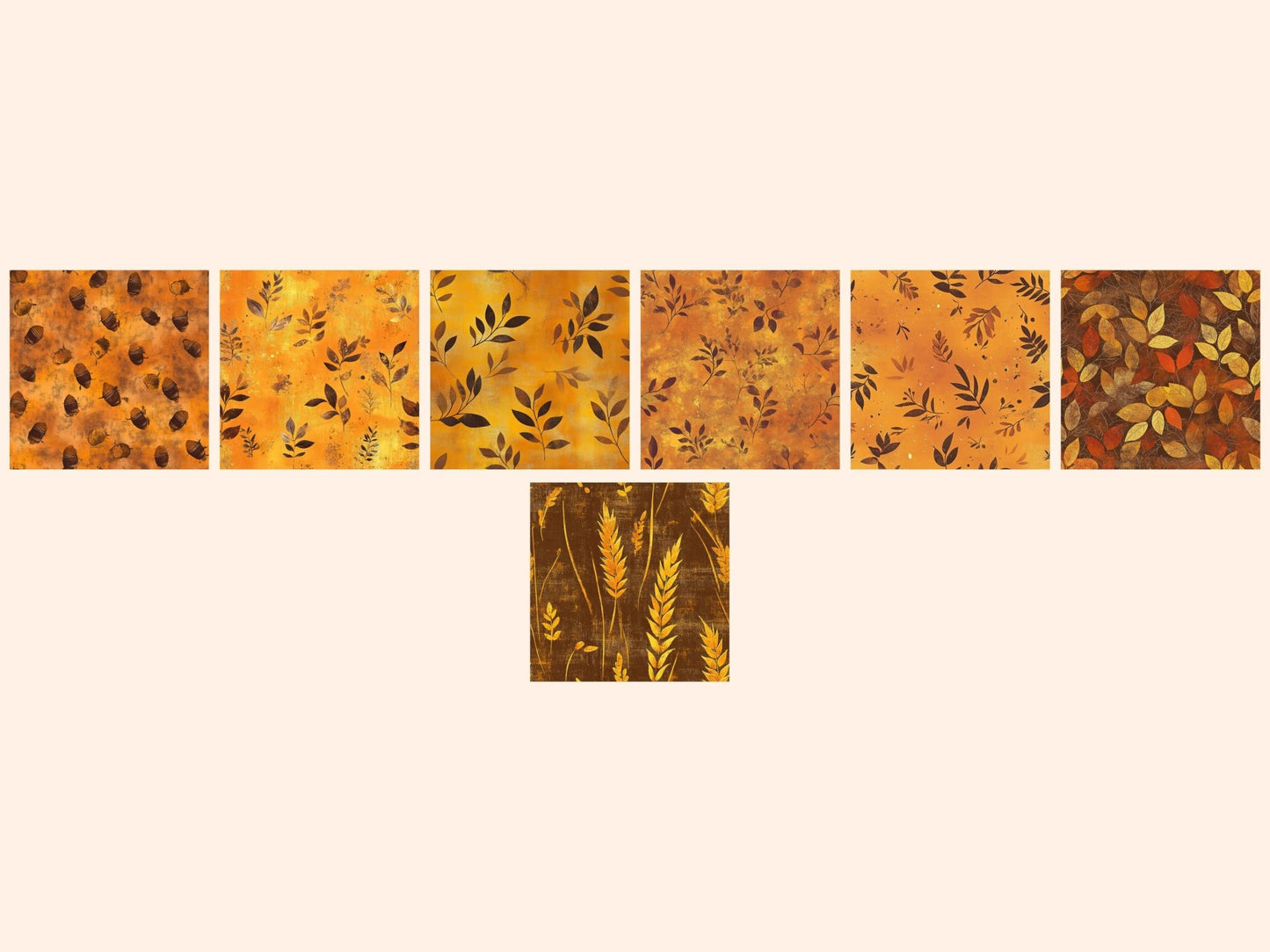 Rustic Autumn #2 Seamless Digital Paper - High - Quality Instant Digital Download for Creative Projects