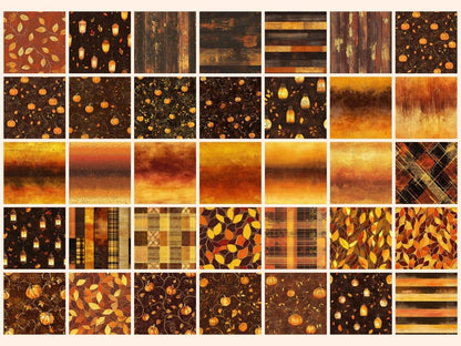 Rustic Autumn #2 Seamless Digital Paper Autumn Digital Paper - Wonders Artist