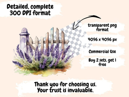 Rustic Fences Watercolor Clipart cute fence clipart - Wonders Artist