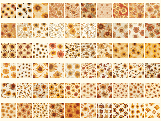 Rustic Sunflowers Digital Paper