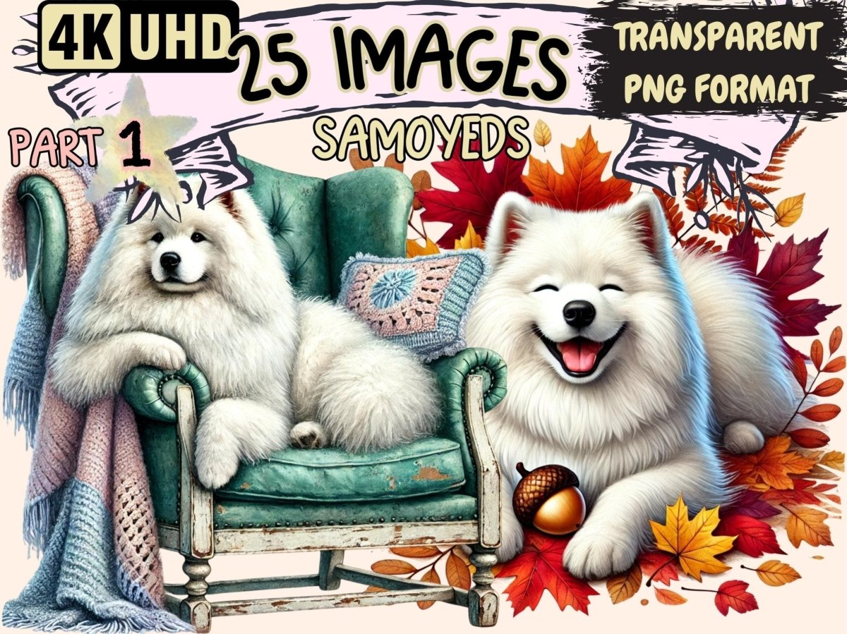 Samoyeds Clipart cute samoyed images - Wonders Artist