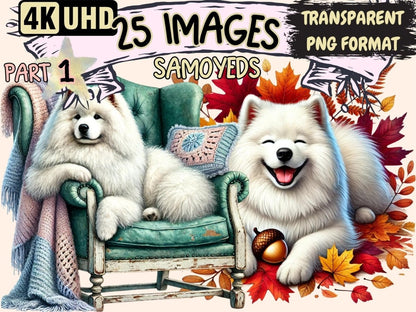 Samoyeds Clipart cute samoyed images - Wonders Artist