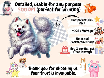 Samoyeds Clipart cute samoyed images - Wonders Artist