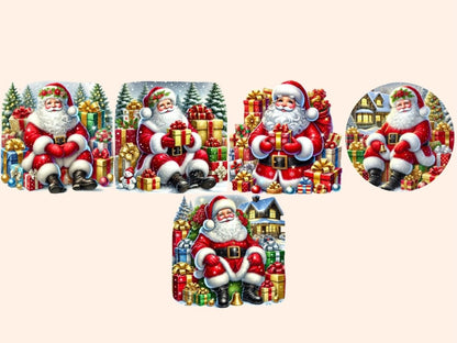 Santa Claus (P2) Clipart Christmas design - Wonders Artist