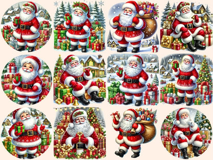 Santa Claus (P2) Clipart Christmas design - Wonders Artist