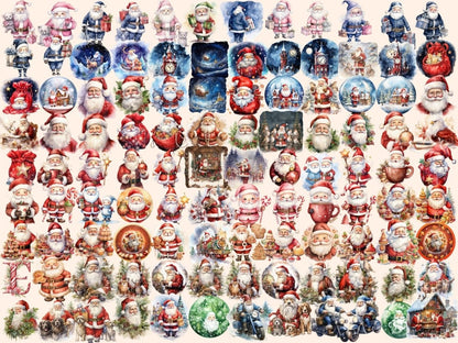Santa Claus Watercolor Clipart christmas clipart - Wonders Artist