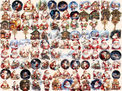 Santa Claus Watercolor Clipart christmas clipart - Wonders Artist