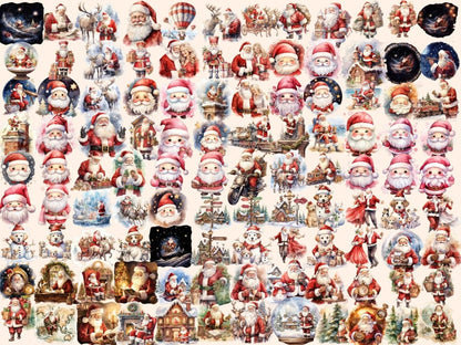Santa Claus Watercolor Clipart christmas clipart - Wonders Artist