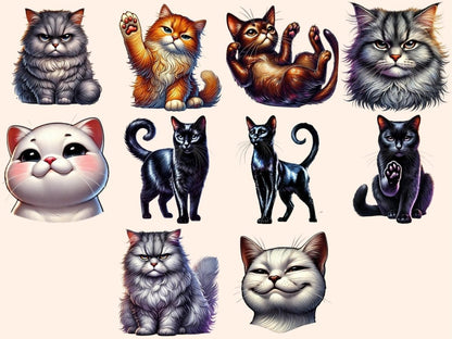 Sassy Cats Clipart Attitude Cat Art - Wonders Artist