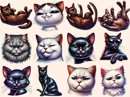 Sassy Cats Clipart Attitude Cat Art - Wonders Artist
