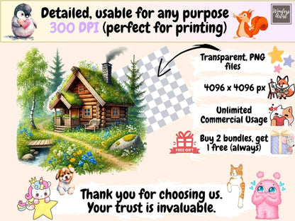 Scandinavian Spring (P3) Clipart cozy spring png - Wonders Artist