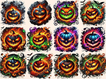 Scary Jack O'Lanterns Clipart Creepy Jack Lantern - Wonders Artist