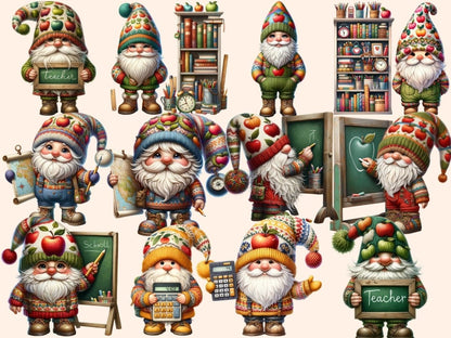 School Gnomes Clipart back to school gnome - Wonders Artist