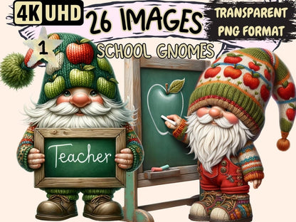 School Gnomes Clipart back to school gnome - Wonders Artist