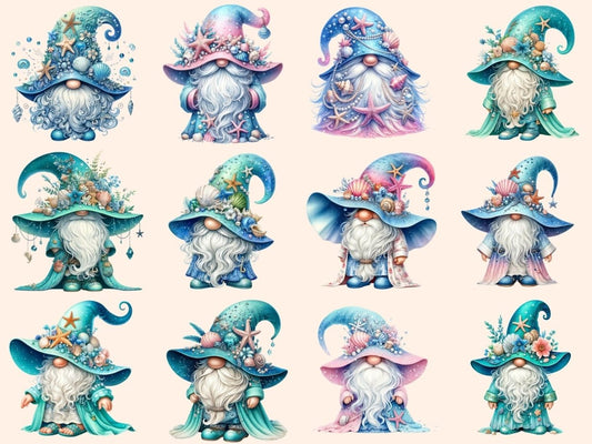 Sea Gnomes Clipart