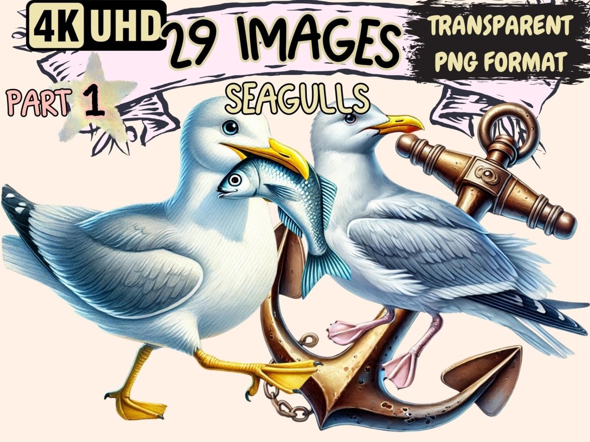 Seagulls Clipart Beach Bird Art - Wonders Artist