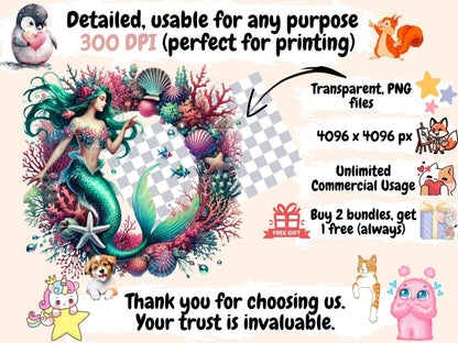 Sealife Frames (P2) Clipart Aquatic Frame PNG - Wonders Artist