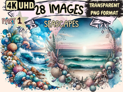 Seascapes Clipart Cute seascape art - Wonders Artist