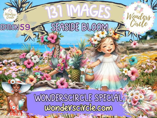 Seaside Bloom Clipart (LIMITED EDITION) all - access - bundle new bundles all new mini - WondersArtist