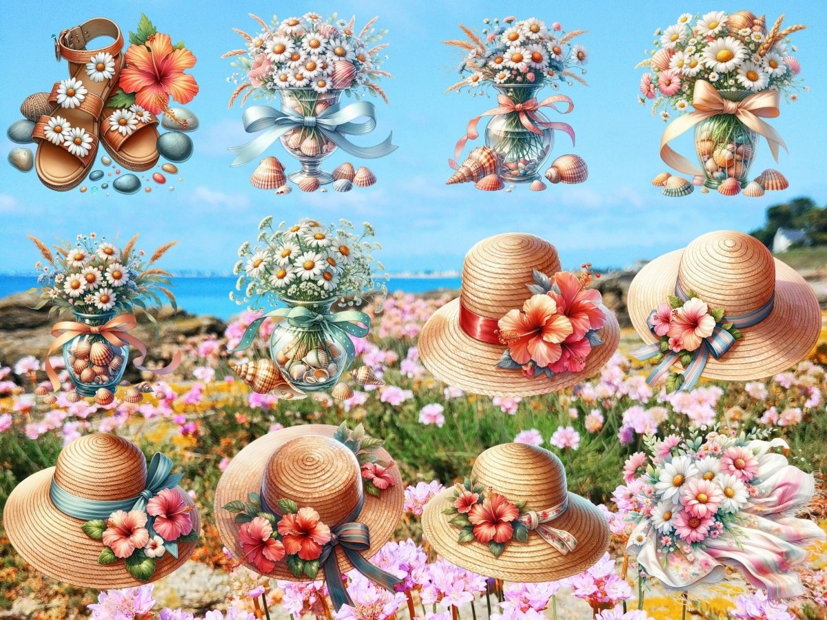 Seaside Bloom Clipart (LIMITOVANÁ EDICE) image 5