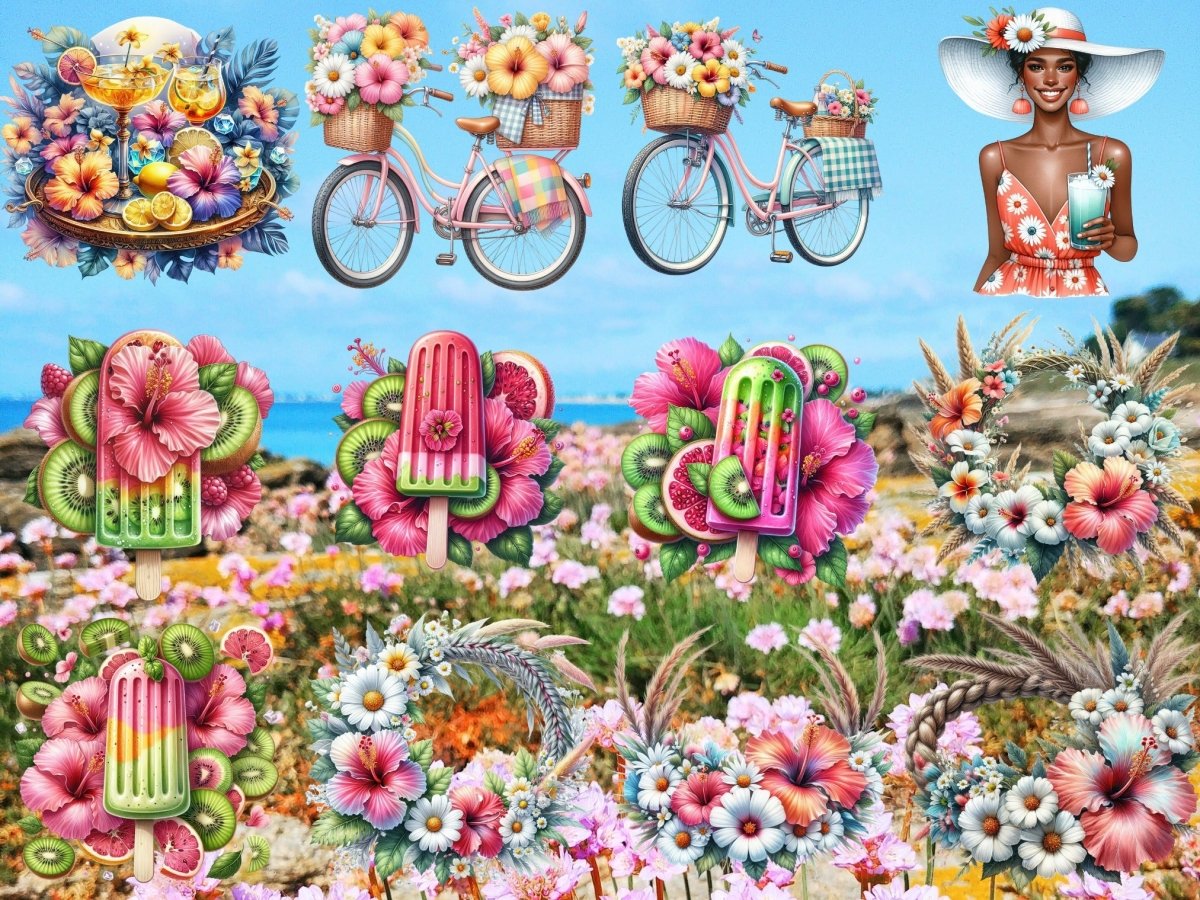 Seaside Bloom Clipart (LIMITOVANÁ EDICE) image 7