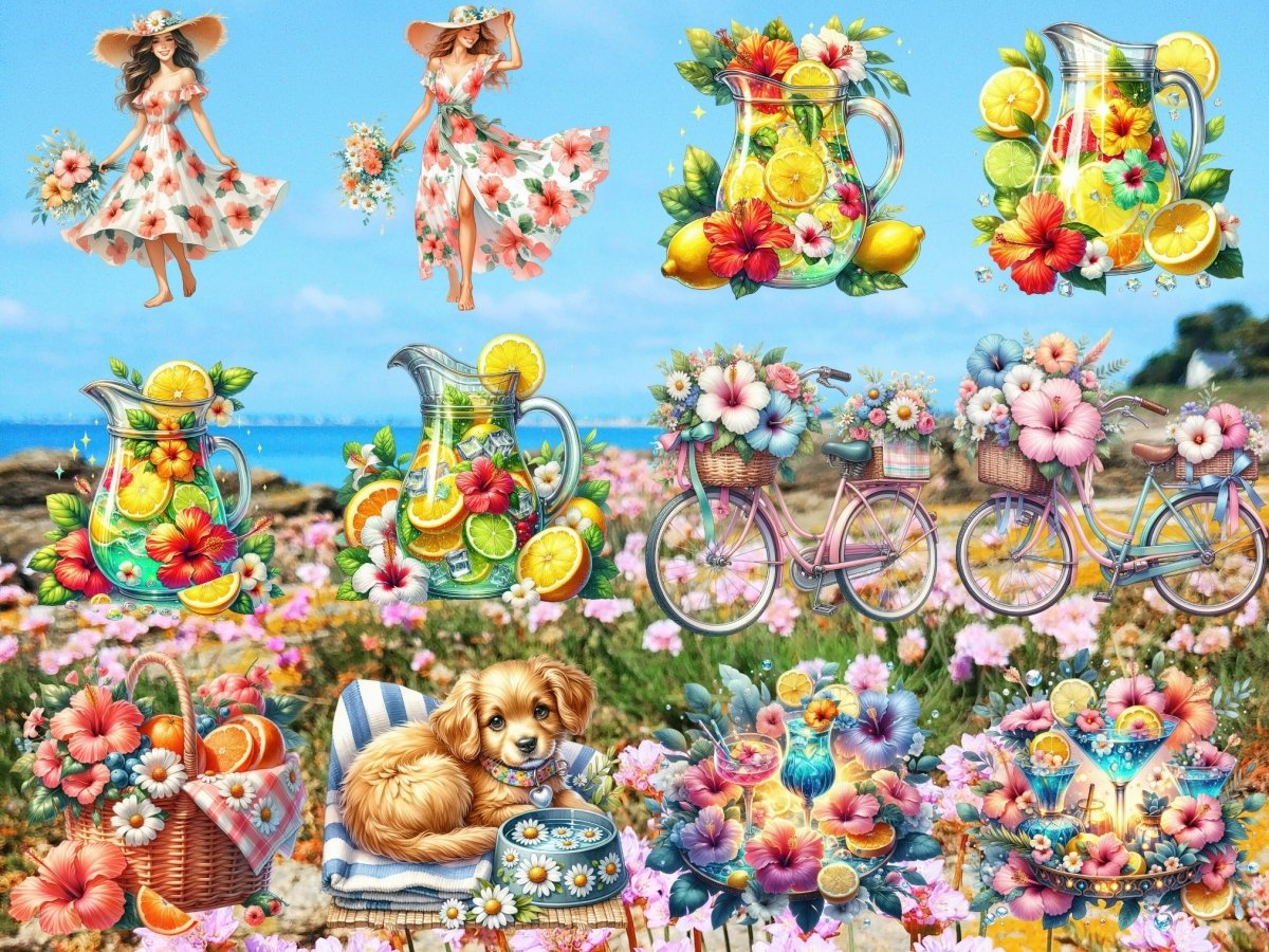 Seaside Bloom Clipart (LIMITOVANÁ EDICE) image 2
