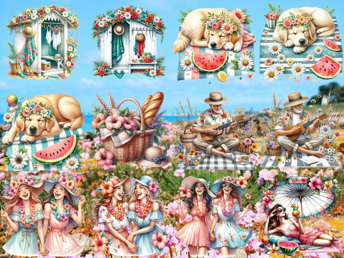 Seaside Bloom Clipart (LIMITOVANÁ EDICE) image 11